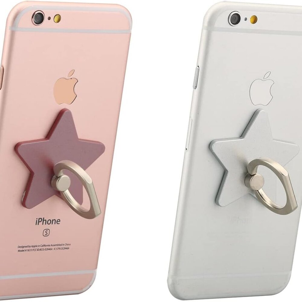 z179 4 pcs Cell Phone Holder,Star Phone Ring Kickstand,Universal 360 Rotation Ce - Picture 3 of 7
